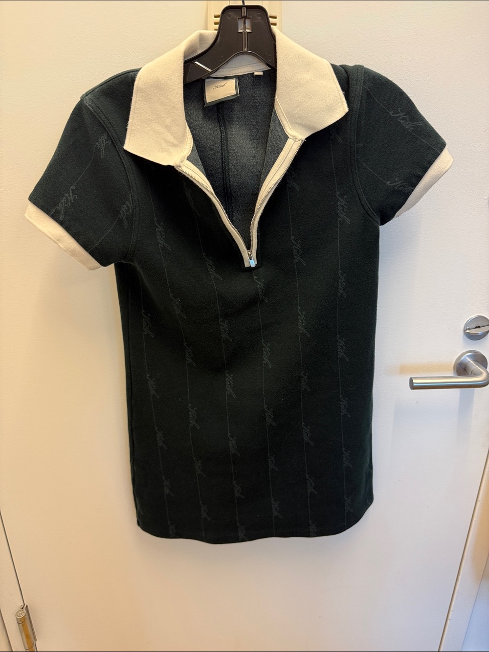 Kith Women Taylen Pique Logo Knit Dress - Dark Green